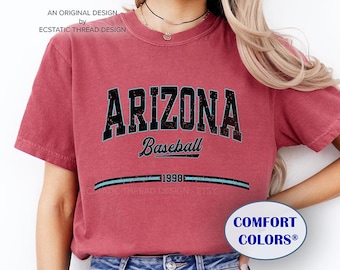 Vintage Arizona Baseball Shirt, Comfort Colors®, Baseball Arizona Tshirt, Dbacks Shirts, Arizona Baseball Fan Gift, AZ baseball Tee, Unisex