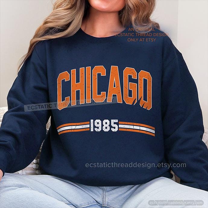 Chicago Bears 1985 Sweater - Etsy