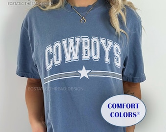 Original Vintage Cowboys Shirt Comfort Colors®, Cowboys Western, Distressed Shirt, Retro Cowboys Shirt, Cowgirls, Men & Womens Shirt, Unisex