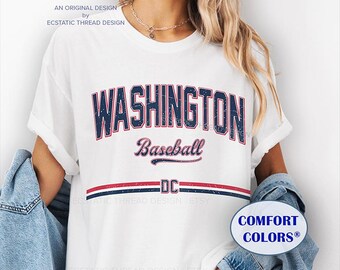 Washington Baseball Shirt, Comfort Colors®, DC Baseball Shirt, Vintage Washington Baseball Shirts, Baseball Washington Fan Gift, Unisex