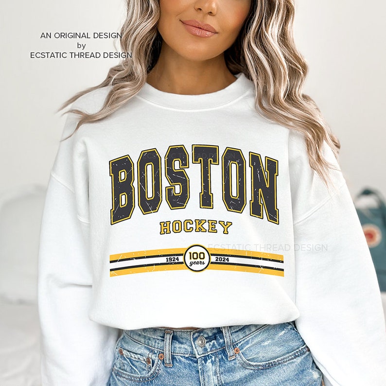 Boston Hockey Sweatshirt