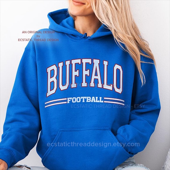 Buffalo Football Hoodie, Vintage Football Hoodie, Buffalo Hoodie, Buffalo Football Gift, Buffalofootball, Buffalo Fan, For Women and Men