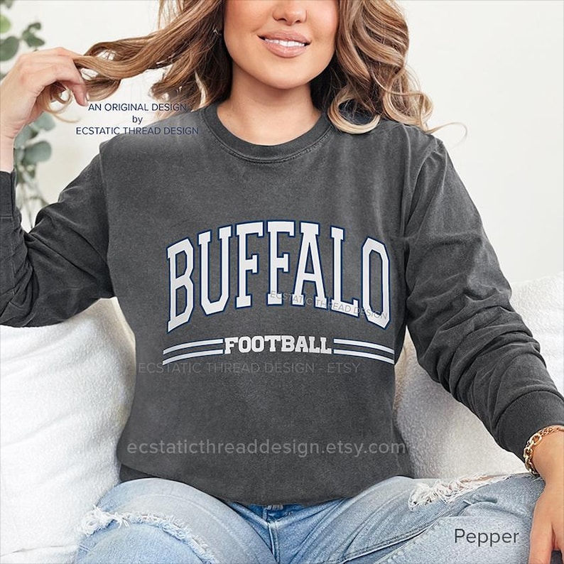 Retro Buffalo Football Shirt Women