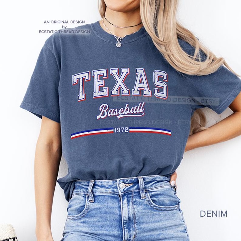 Vintage Texas Baseball T shirt