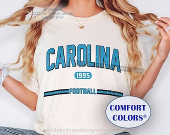 Carolina Football Shirt, Comfort Colors, Football Carolina Shirts, Carolina Football Tshirts, Football Carolina Tee, Unisex
