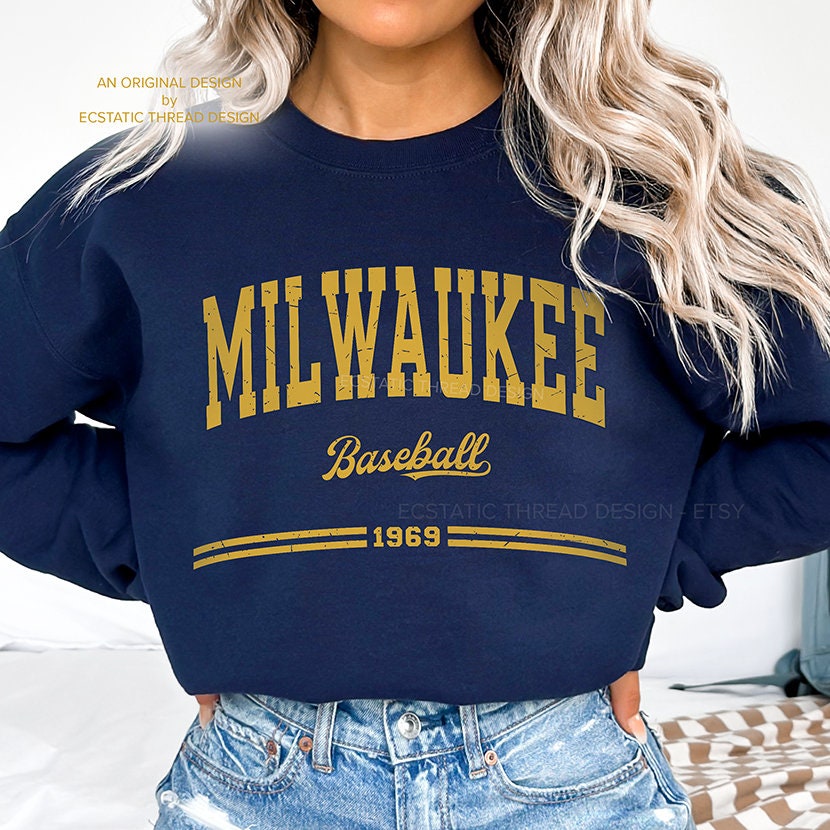 Sleeve Milwaukee Brewers Women's Apparel Brewers Shirt Women