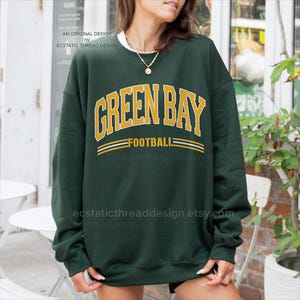 Green Bay Football Sweatshirt, Green Bay Football Vintage, Green Bay Football Crewneck, Green Bay Footbal, Green Bay Retro, For Women & Men