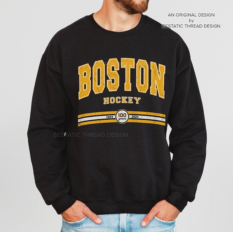 Boston Hockey Crewneck for Men