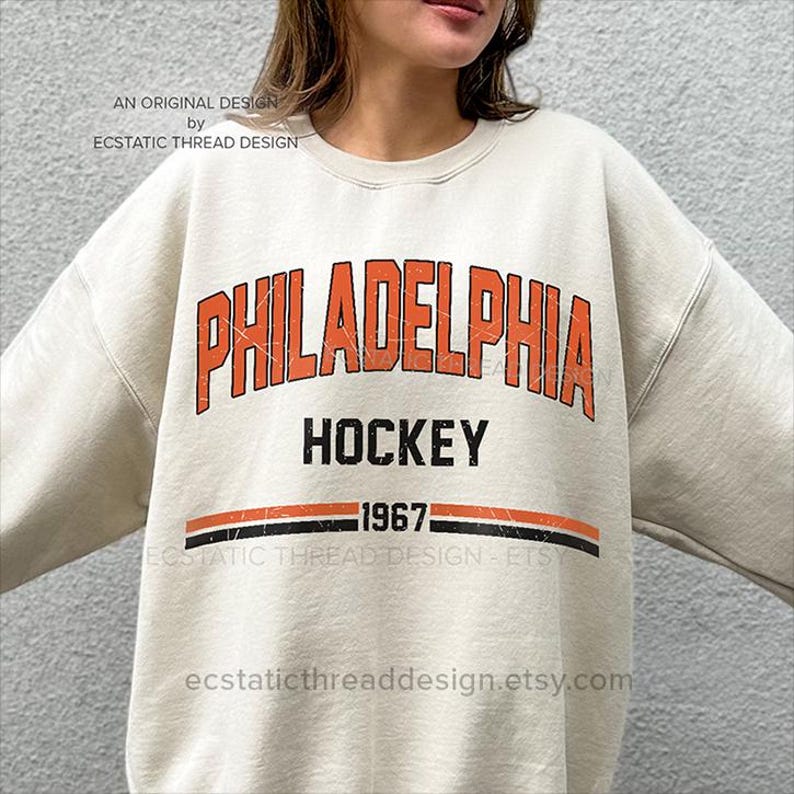 Vintage Philadelphia Hockey Crewneck Sweatshirt