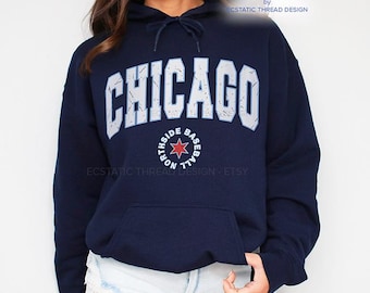 Cozy Chicago Baseball Hoodie, Vintage Chicago Baseball Fan Gift, Baseball Chicago Sweatshirt, Wrigleyville, Chicago Baseball Hoodies, Unisex