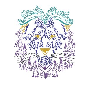 Lion protection, peace, guide