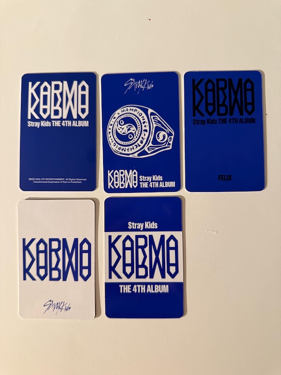 Straykids KARMA Album Felix Photocards - Etsy