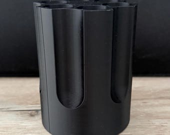 Porta lápices cilíndrico de revólver