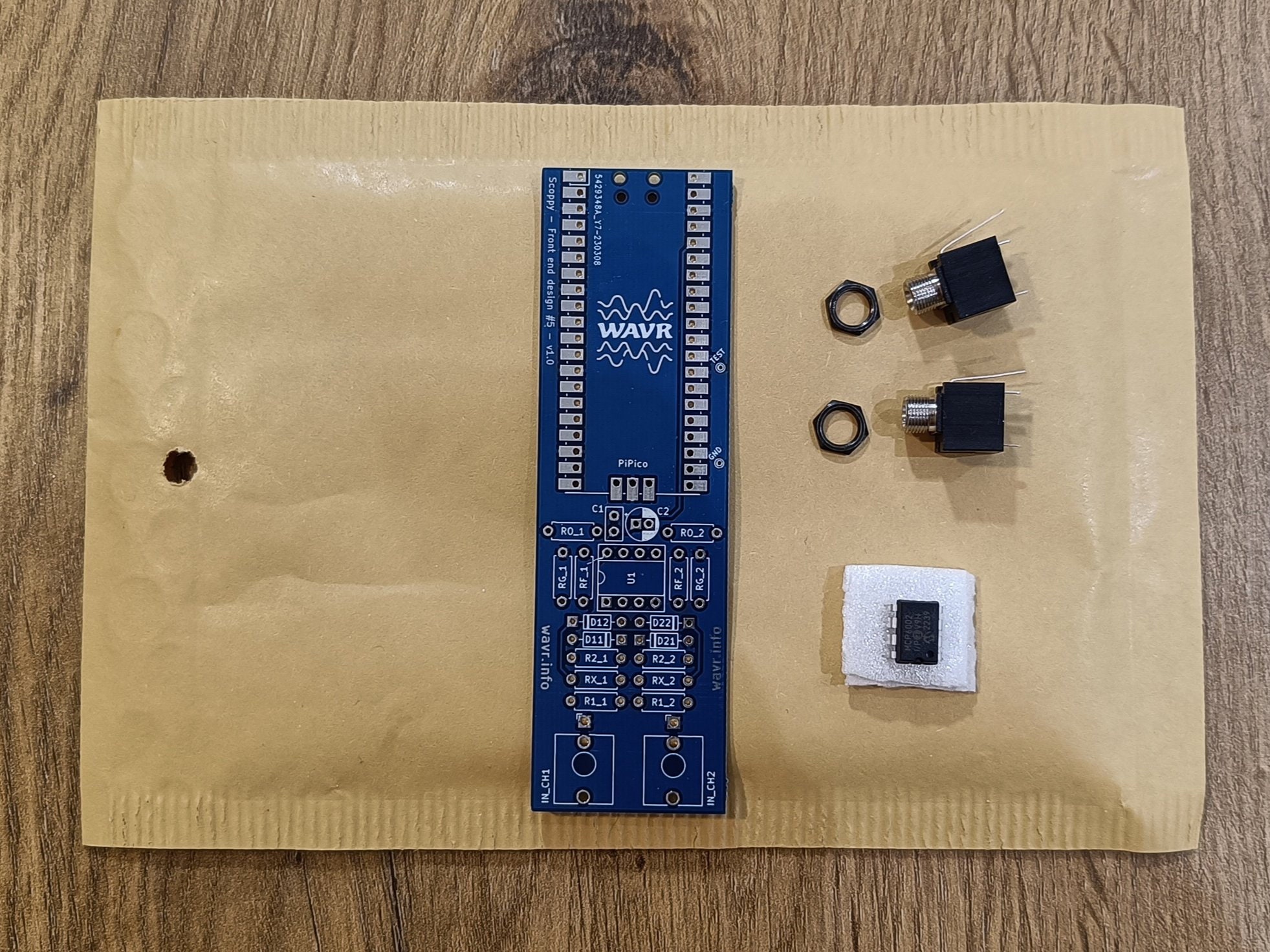Scoppy Oscilloscope PCB for 3.5mm Jack Inputs Etsy