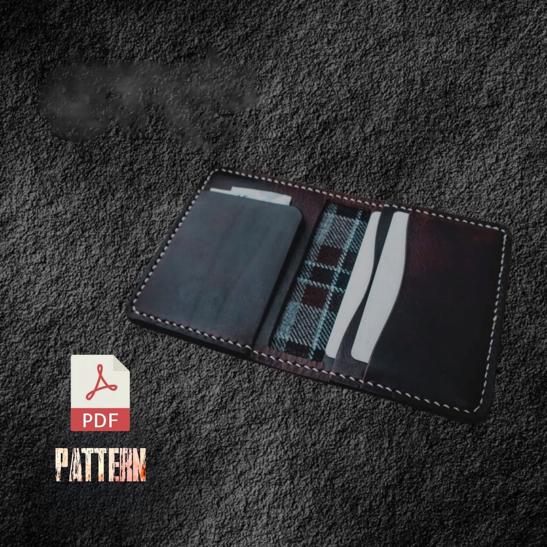 Leather Bifold Wallet Template, Card Holder Pattern, Wallet Pdf, Card Leather Bifold Wallet Template, Card Holder Pattern, Wallet Pdf, Card