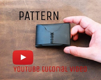 Leather Card Case Template, Multi Card Holder Pattern