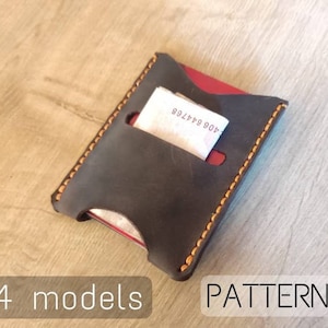 Template (4 model) Card Case, Credit Card Holder Pattern, Wallet pdf