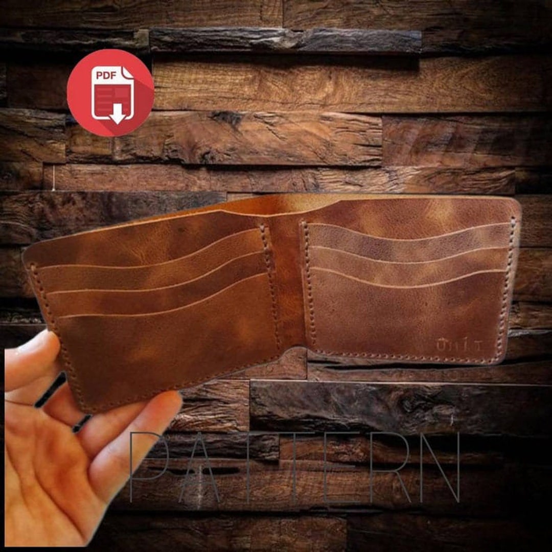 Leather Bifold Wallet Template, Men Wallet Pattern, Wallet Pdf, Card Leather Bifold Wallet Template, Men Wallet Pattern, Wallet Pdf, Card