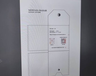 Small Card Case Template, Slim Card Holder Pattern