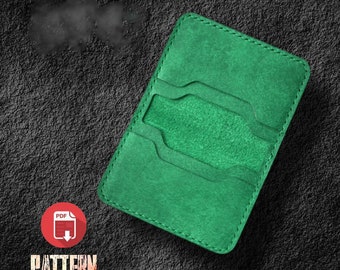 Template) Leather Bifold Wallet, Card Holder Pattern, Wallet pdf, Card Case template