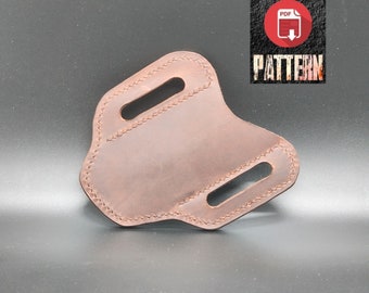 knife sheath Template Pattern, Pocket Knife Case pdf, Leather Products Pdf