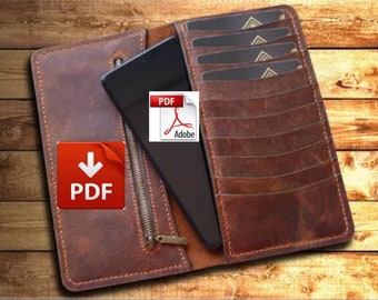 Phone Case Template, Phone wallet Pattern, Long Wallet Template Pattern