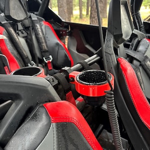 Single Cup Holder for 1" to 2" Bar, SXS, UTV, RZR, Talon, Can-am, Teryx, Golf cart