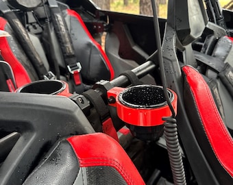 Porte-gobelet réglable pour barres de 1 à 2 po. : SXS, UTV, voiturette de golf