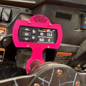 Power Vision lll DynoJet Tuner mount for Polaris RZR, 3D printed and Customizable