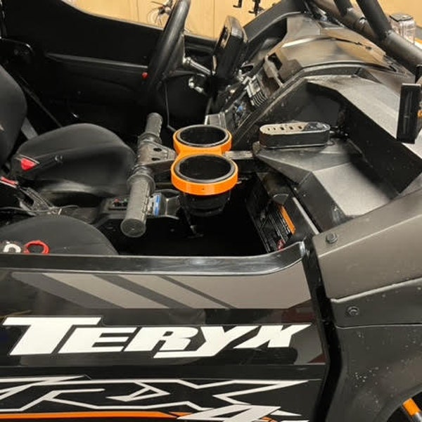 Honda Talon & Kawasaki Teryx Grab Handle cup holders, KRX, UTV, SXS