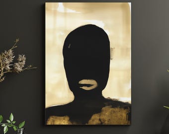 Study in Black 2 Art Wall Poster | Black Modern Art Print African American Minimal Wall Art | Black People Art Unframed Artwork Poster Print