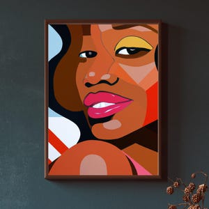 Divas Only Pop Art, FRAMED Canvas | African American Art, Black Culture Print, Black People Art, Black Pop Art, Black Contemporary Art