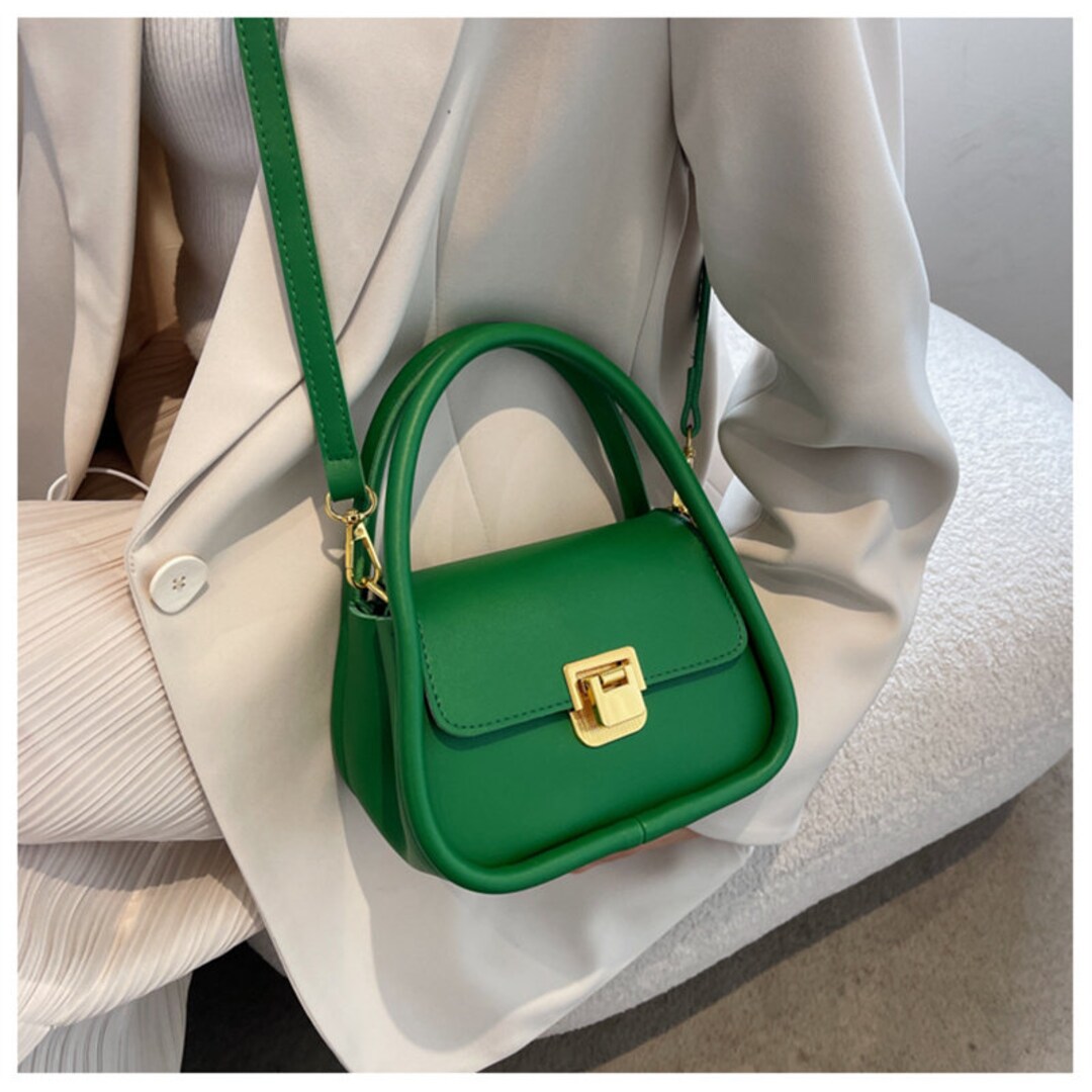 100 Vegan Leather Small Messenger Shoulder Crossbody Bag Etsy