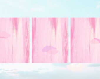 Clouds - Set of 3 Prints, INSTANT DOWNLOAD