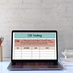 Editable Data tracking sheets