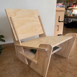 Simple plywood chair top