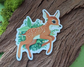 Baby Deer Vinyl Sticker