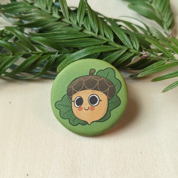 Cute Little Acorn Button Pin