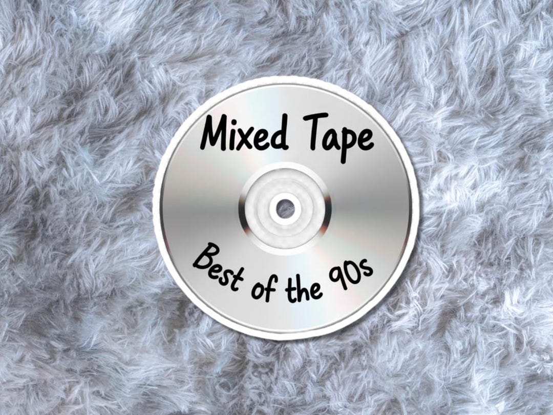 90’s Style CD‑R Sticker – “mixed Tape” Disc – Retro Music Lover Gift - Etsy