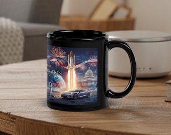 Mug cadeau 250e anniversaire d'American Innovation - « 250 ans d'innovation américaine 1776-2026 » - Tasse à café patriotique en céramique