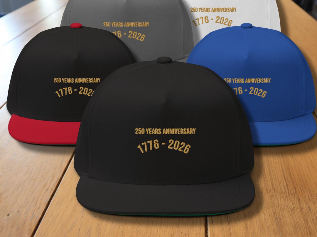 Embroidered America 250 Hat “1776–2026 - 250 Year Anniversary ...