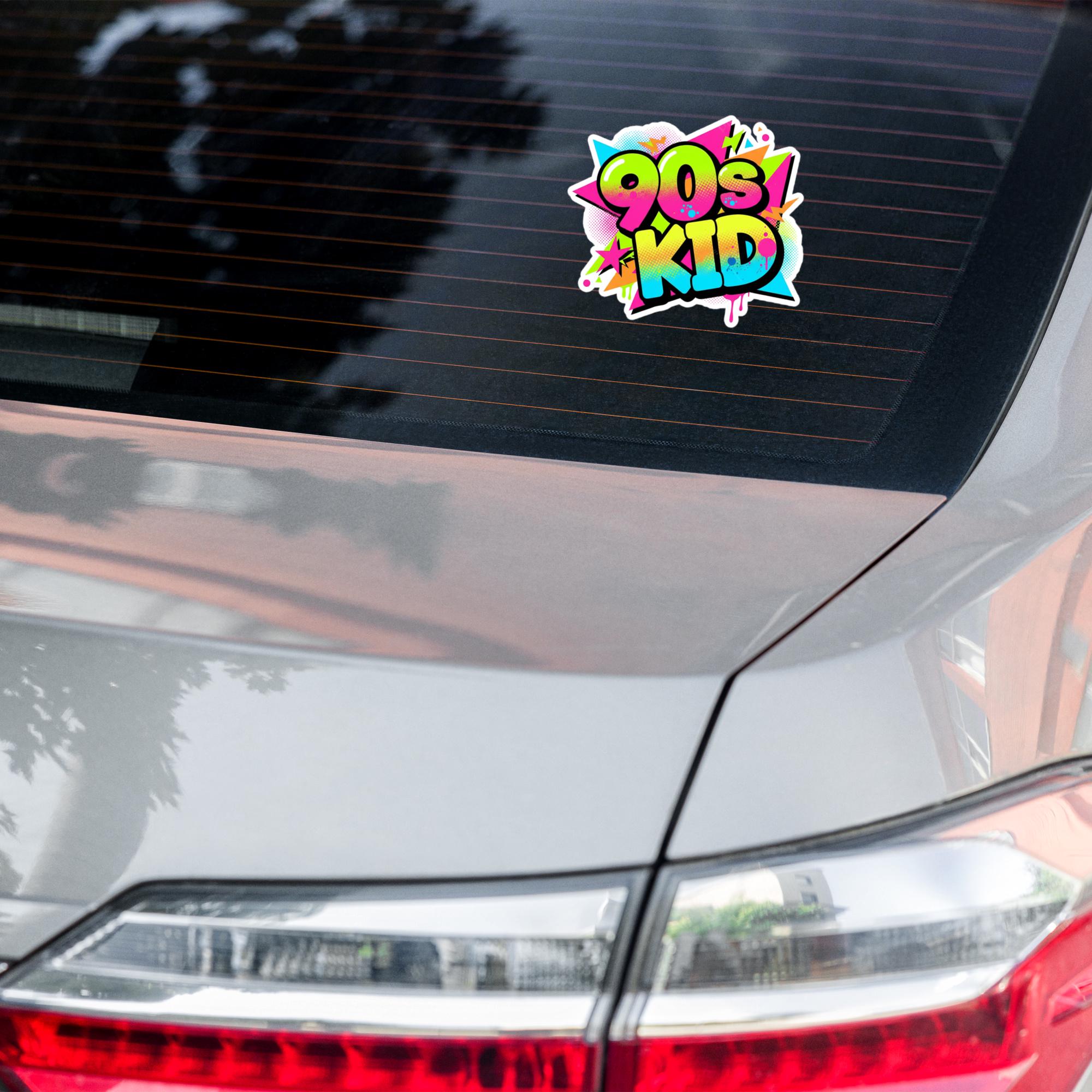 1990s Style Sticker, 90's Kid Retro Vinyl Decal, Waterproof Kiss-cut ...