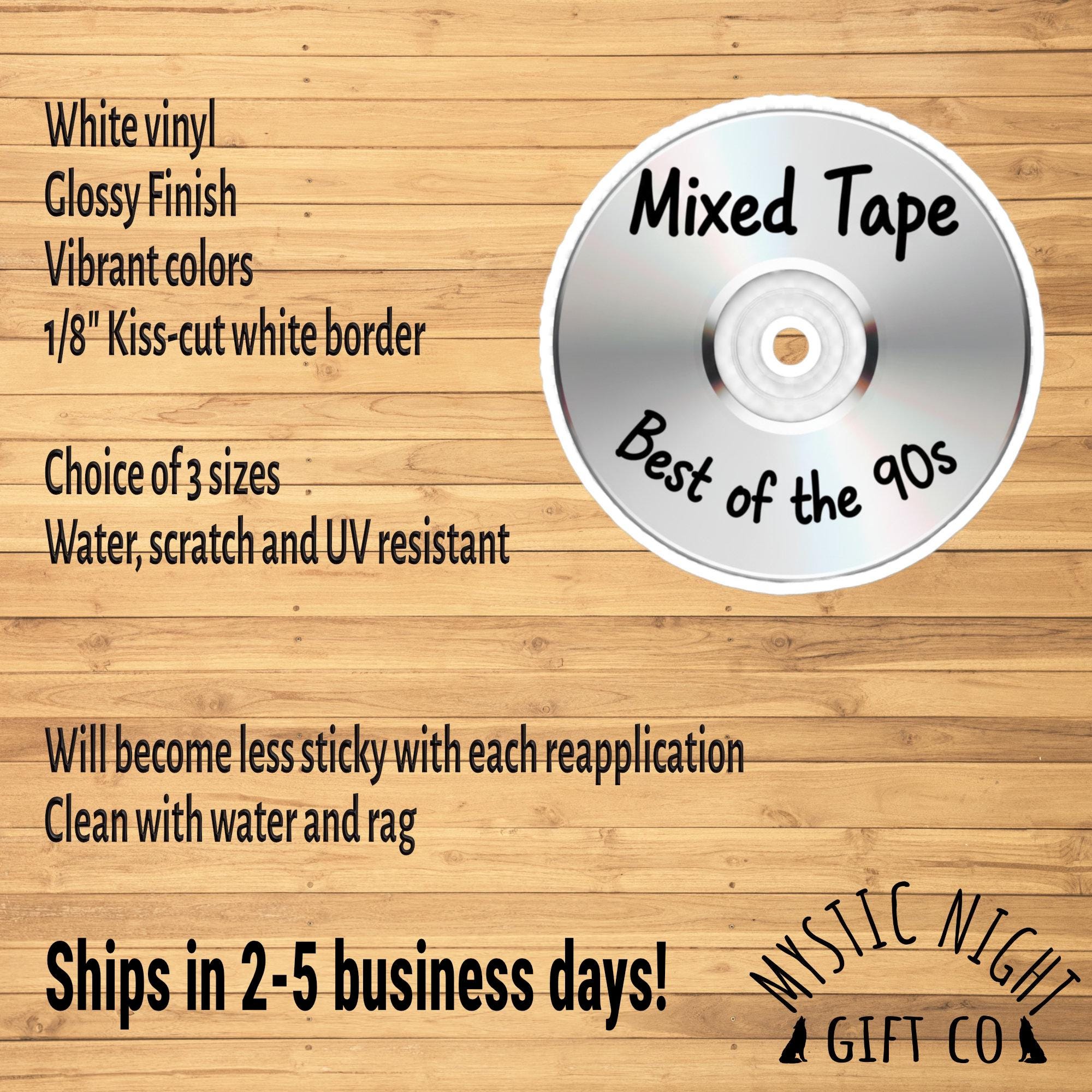 90’s Style CD‑R Sticker – “mixed Tape” Disc – Retro Music Lover Gift - Etsy