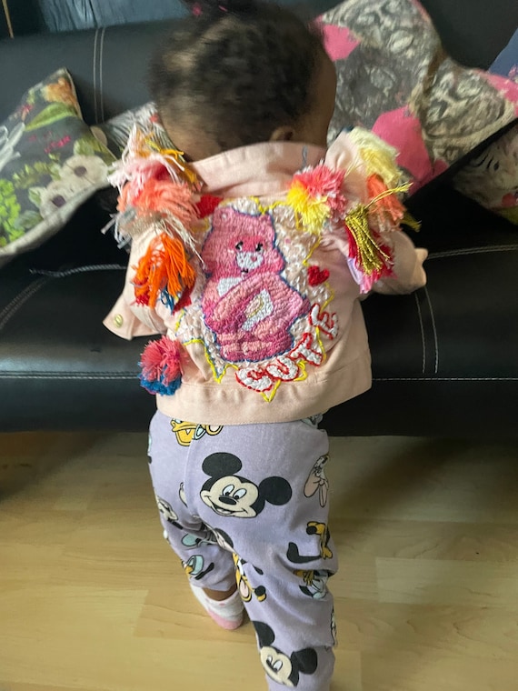 Bordados Care Bears Chaqueta vaquera rosa Bebe 6 9 meses Etsy Mexico
