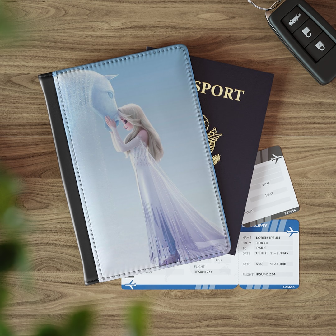 Elsa Frozen Passport Cover Etsy