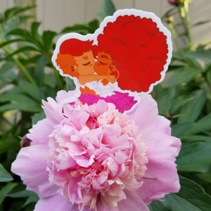 Lesbian Love Homemade Sticker | Weatherproof Vinyl | Lesbian Pride