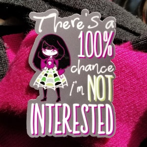 C'è una probabilità del 100% che non sono interessato adesivo fatto in casa / vinile resistente alle intemperie / Aro/Ace Pride