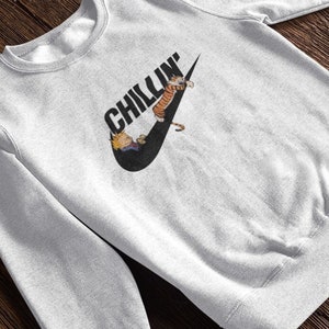 Sweatshirt Calvin Hobbes - and Etsy