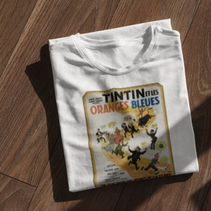 Vintage Oranges Bleues T-Shirt, Comic Book Shirt, The Adventures Of, Funny Shirt, Comic Tee, Gift for Friends and Family