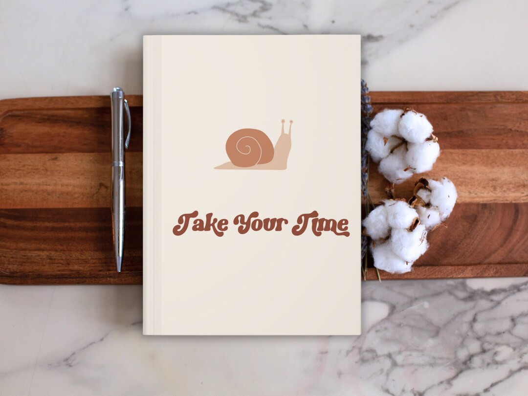 Snail Taking Notes Snail Notebook, Snail Journal, Teacher Notebook, Self Care Journal - Etsy